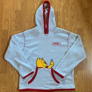 Womens Vintage Winnie The Pooh Fleece Hoodie